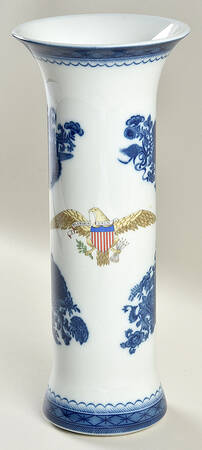 Diplomatic Eagle Service 11'' Trumpet Vase