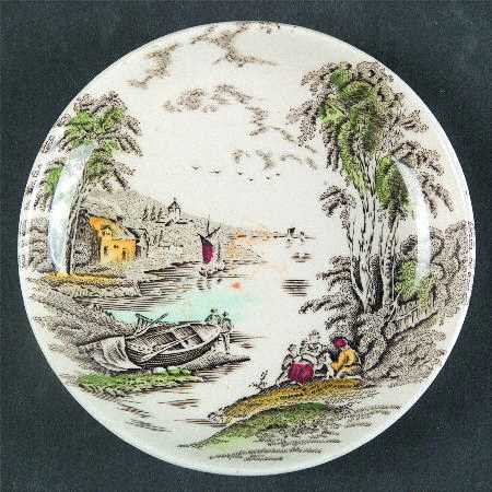 Lakeside Brown Multicolor Coaster