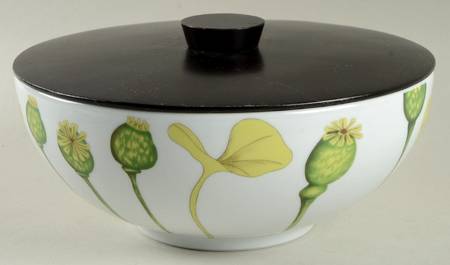 Ikebana Salad Serving Bowl & Lid