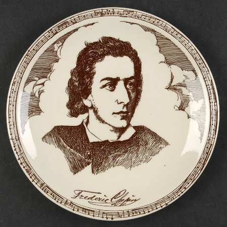 Music Masters Brown Salad Plate