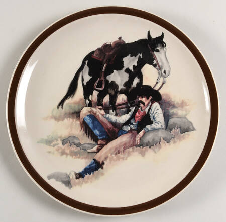 Cowboy Reflections 12" Chop Plate (Round Platter)