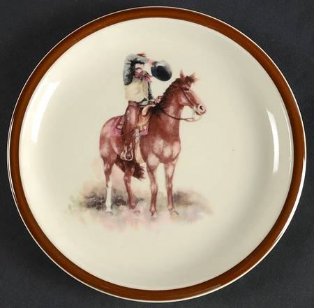Cowboy Reflections Salad Plate