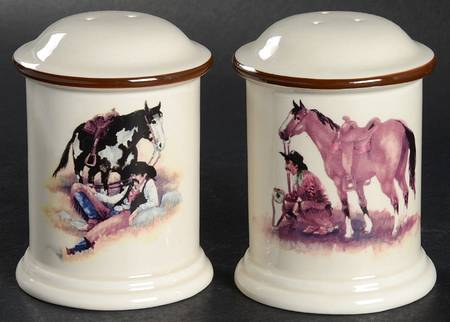 Cowboy Reflections Salt & Pepper Set