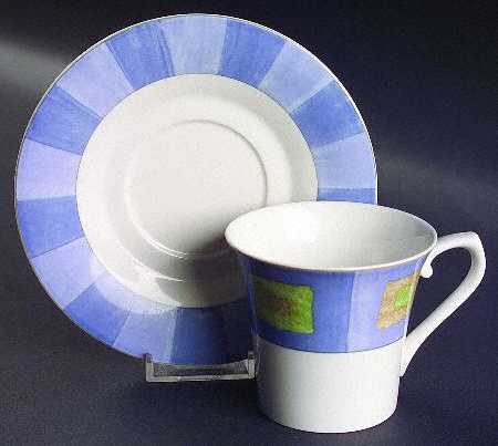 Montage Flat Cup & Saucer Set by Mikasa
