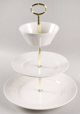 Radiance 11 1/4"  2 Tier Footed Serving Tray (DP,SP,FR) HC
