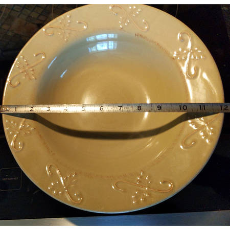 Florentina Beige 12" Pasta Serving Bowl