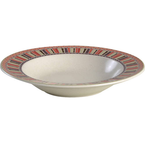 Color Ridge Large Rim Soup Bowl