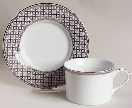 Majestic Manor (L3169) Flat Cup & Saucer Set