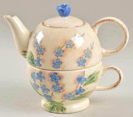 Canterbury Individual Teapot & Lid with Cup