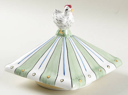 Rooster and Chicks Lid for Medium Canister