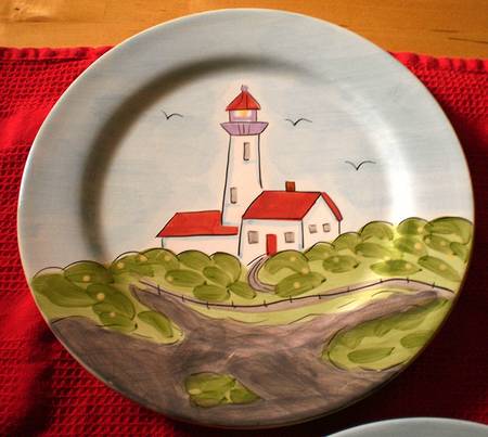 Maritime Salad/Dessert Plate