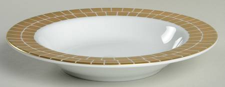 Bright Parisian Gold Palazzo Large Rim Soup Bowl