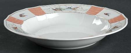 Birdsong Salmon Large Rim Soup Bowl