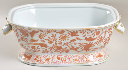 Sacred Bird & Butterfly (2004, Gold Accents) Octagonal Tureen No Lid