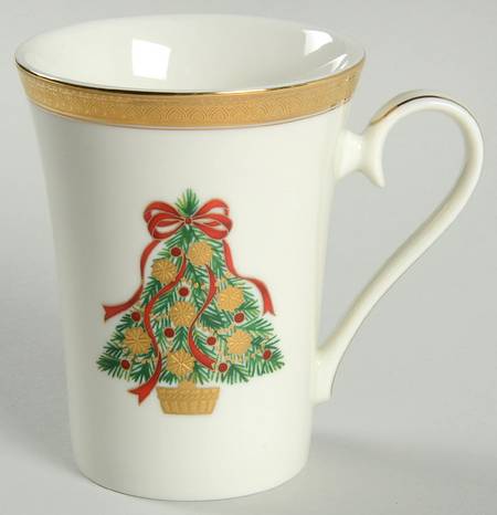 Festive Tree (Gold) Mug