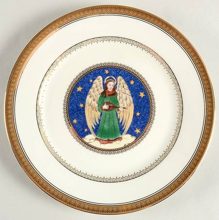 Angel Gold Accent Luncheon Plate