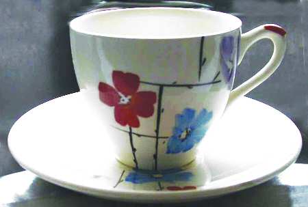 1167F Flat Cup & Saucer Set