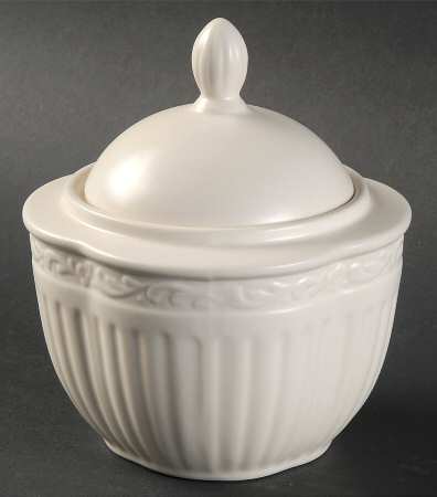 Italian Terra Cotta Sugar Bowl & Lid