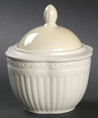 Italian Saffron (Yellow) Sugar Bowl & Lid