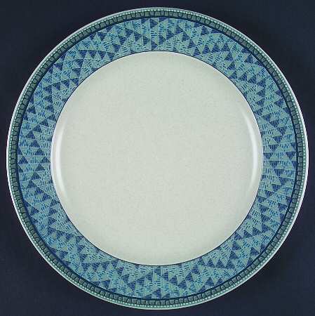 Turquoise Mosaic Dinner Plate