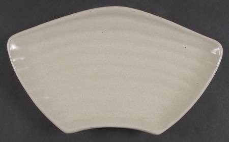 Palomino White Crescent Serving Plate