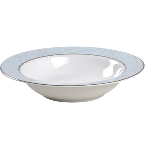 Parchment Blue Rim Fruit/Dessert (Sauce) Bowl by Mikasa