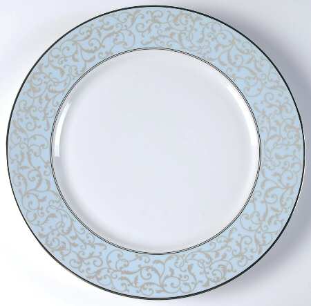 Parchment Blue 12" Chop Plate (Round Platter) by Mikasa
