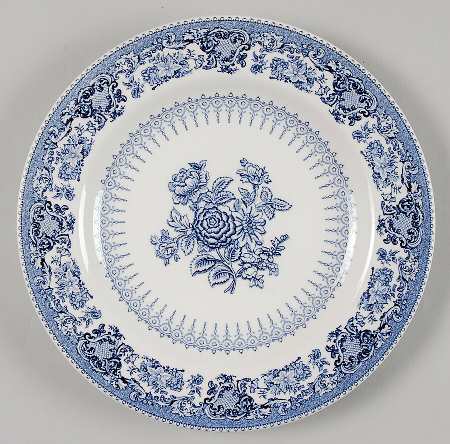 Blue Transfer Salad Plate