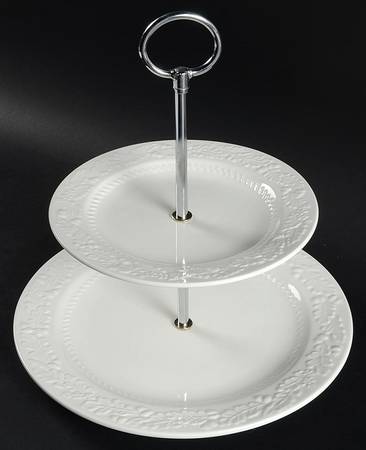 Acorn 2 Tiered Serving Tray (Dinner & Salad Plate)