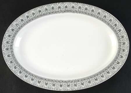 Greek Vase 14" Oval Serving Platter