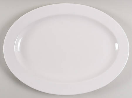 Classic White 16" Oval Serving Platter