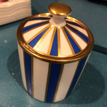 Adriatico Sea Blue Sugar Bowl & Lid