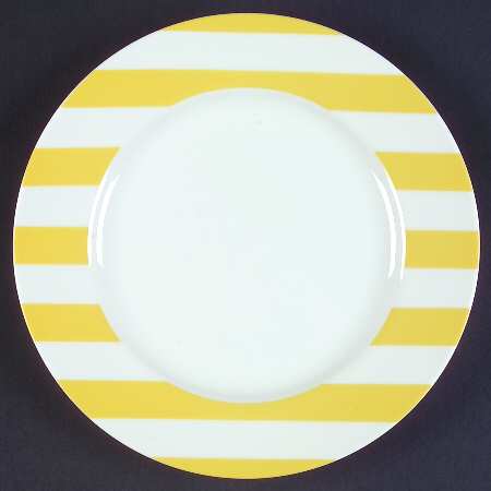 Awnings Stripe Lemon Luncheon/Salad Plate