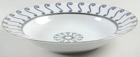 Something About Morocco Platinum Large Rim Soup Bowl