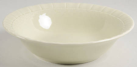 Basketweave Green Soup/Cereal Bowl