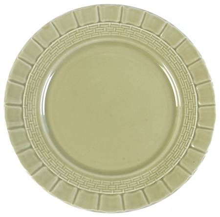 Basketweave Green Salad Plate