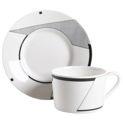 Angles (Mikasa Backstamp) Flat Cup & Saucer Set
