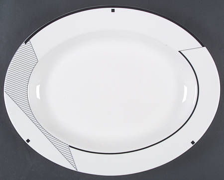 Angles (Mikasa Backstamp) 13" Oval Serving Platter