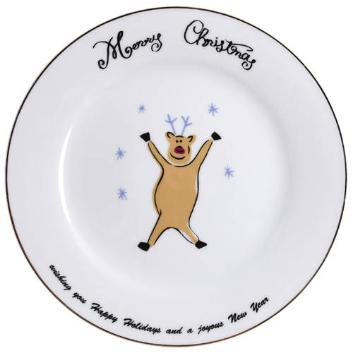Merry Christmas Salad Plate