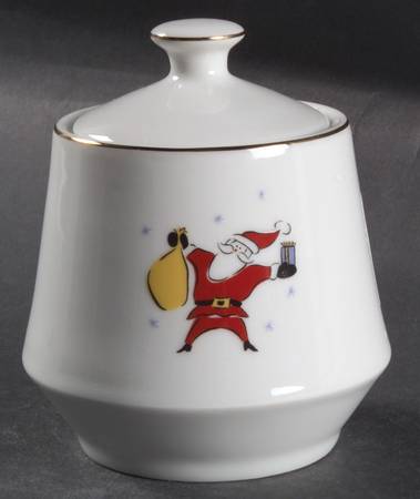 Merry Christmas Sugar Bowl & Lid