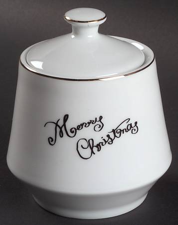 Merry Christmas Sugar Bowl & Lid