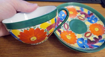 MEI964 Flat Cup & Saucer Set
