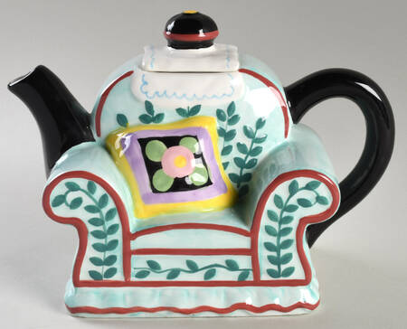 Love, Home, Family, Friends Figural Teapot & Lid