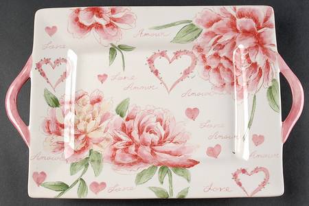 Amour 15" Rectangular Serving Platter by Maxcera Corp
