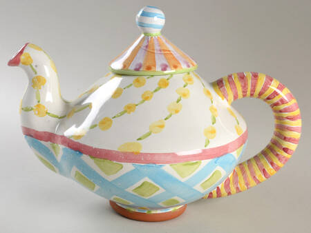 Wallcourt Teapot & Lid by MacKenzie-Childs