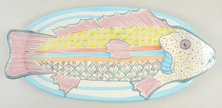 Fish Story 24" Oval Serving Platter