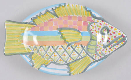 Fish Story Salad Plate