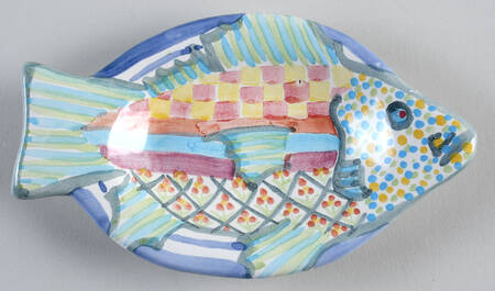 Fish Story Salad Plate