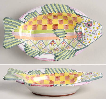 Fish Story Salad Plate