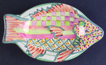 Fish Story Salad Plate